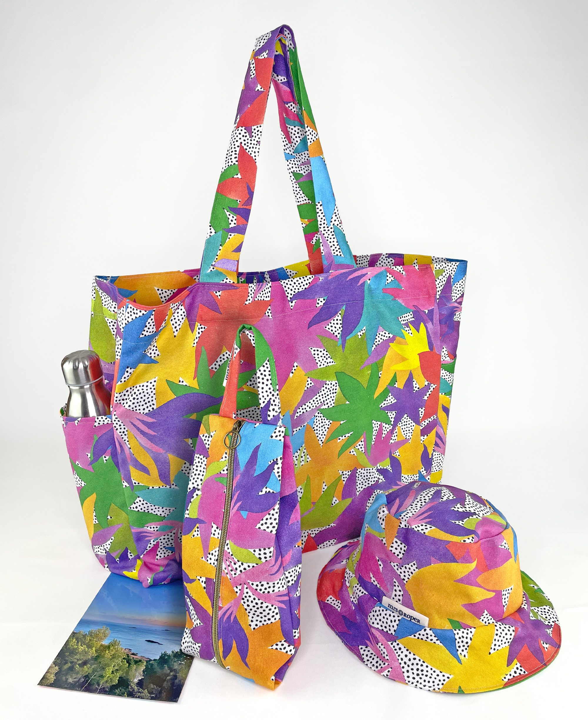 Bolsa de playa Formentera XL "Jardín de verano" - Imagen 3