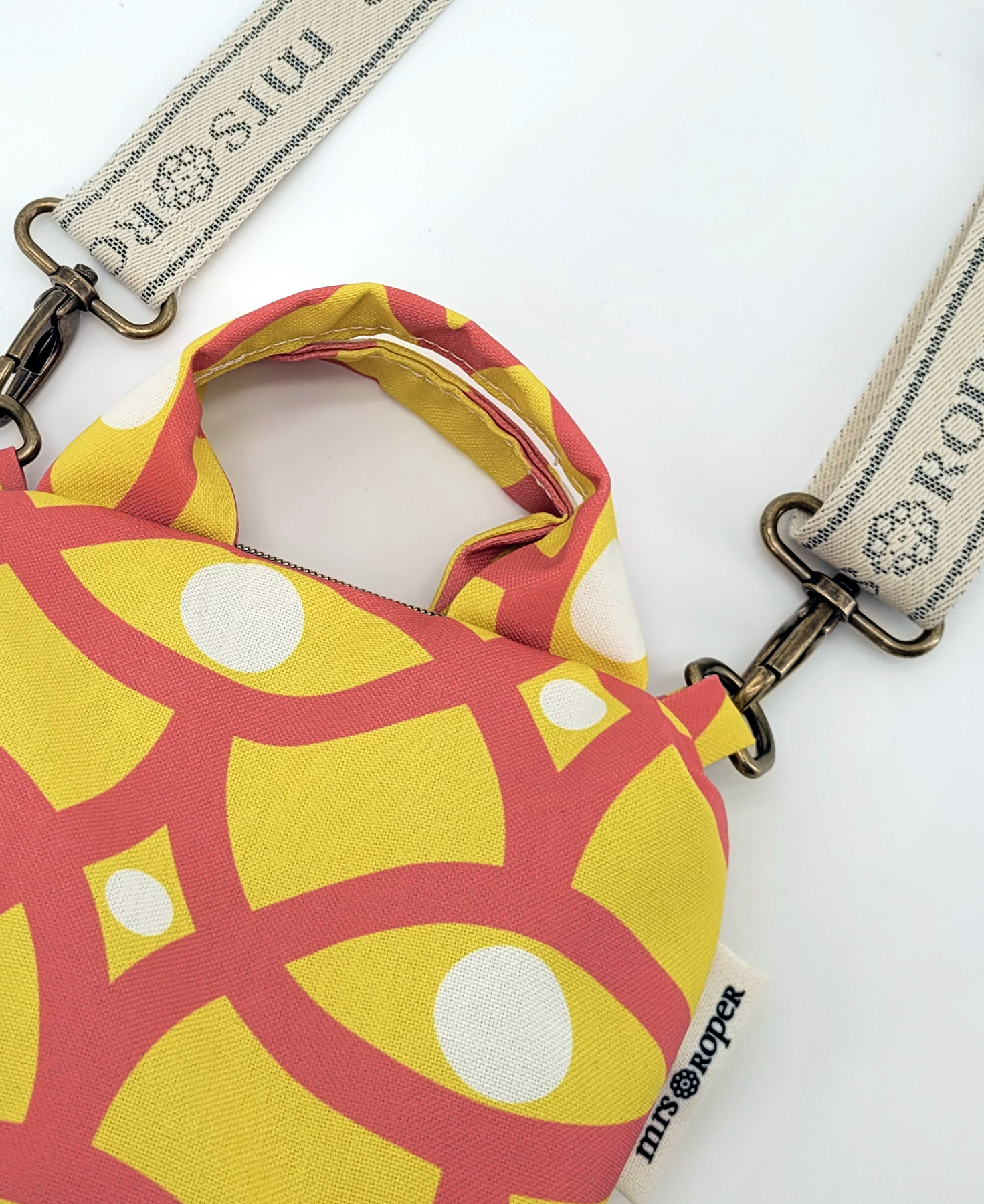Bolso mini Capri "Celosía" yellow - Imagen 2
